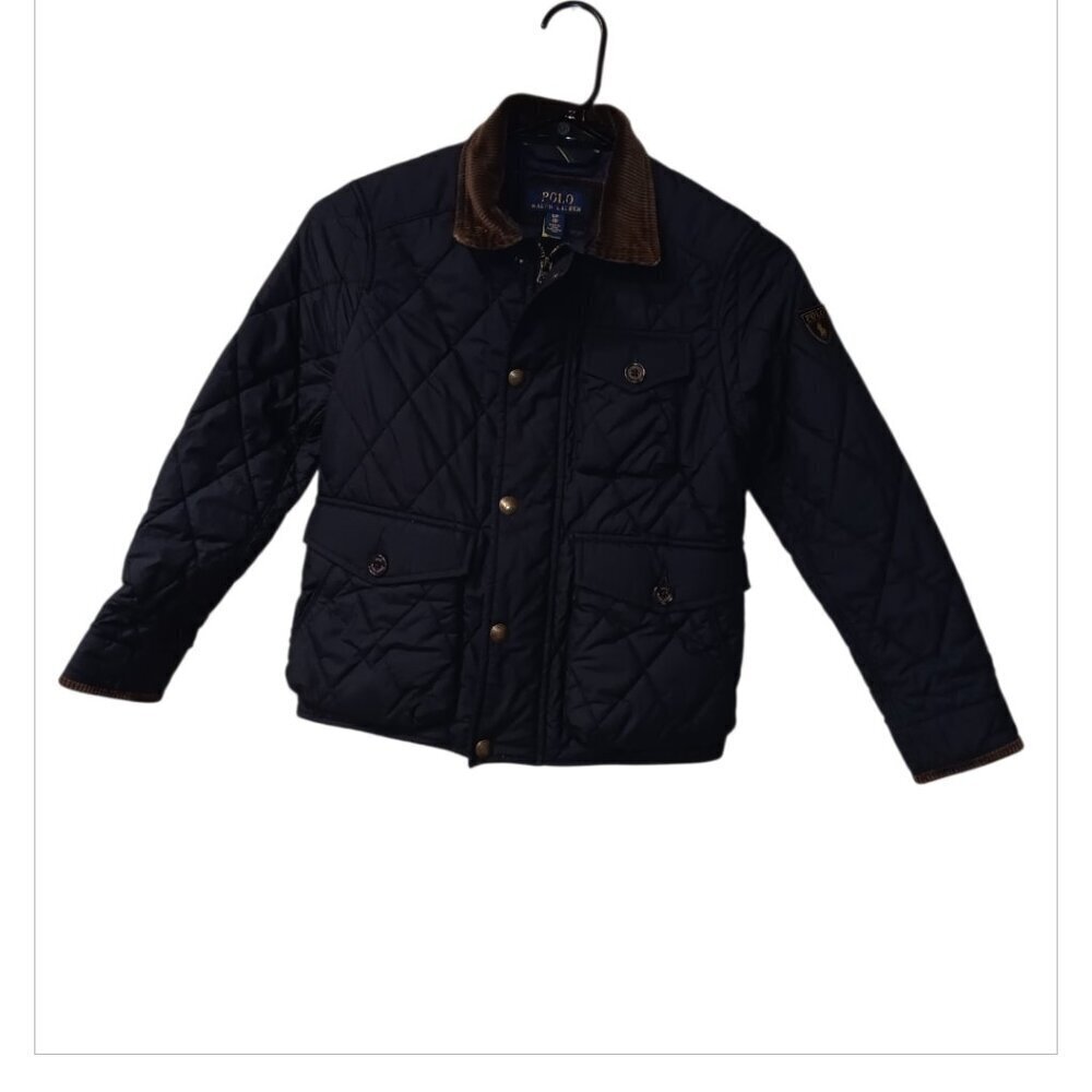 Polo Ralph Lauren The Beaton Quilted Jacket Coat Black kids